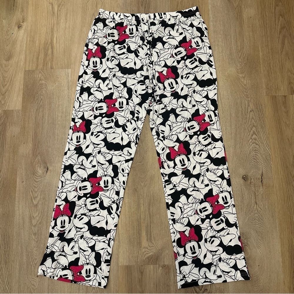 Disney Black and White Minnie Mouse Pajama Pants